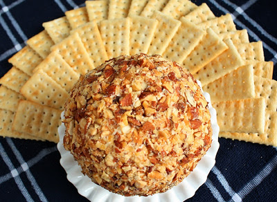 Cheese Ball and Crackers