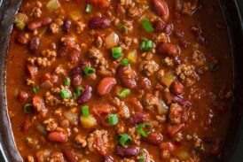 Best homemade Chili in a crockpot.