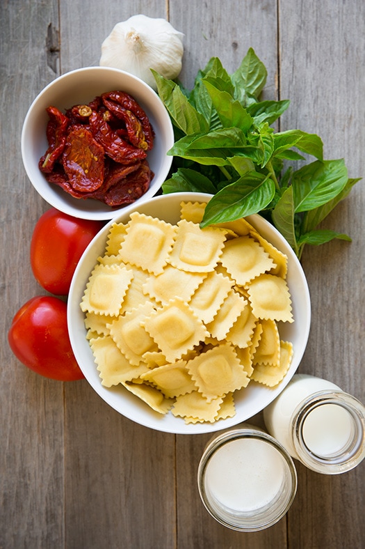 Ravioli with Creamy Sundried Tomato and Basil Sauce | Cooking Classy