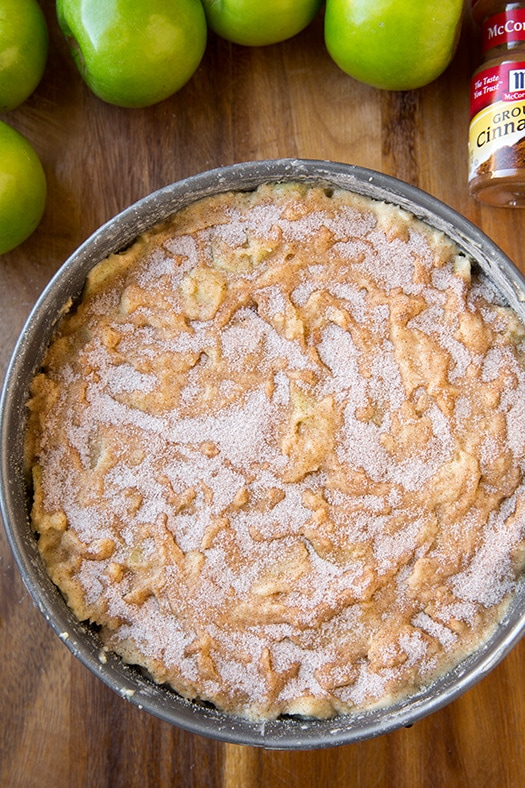 Irish Apple Cake with Custard Sauce | Cooking Classy