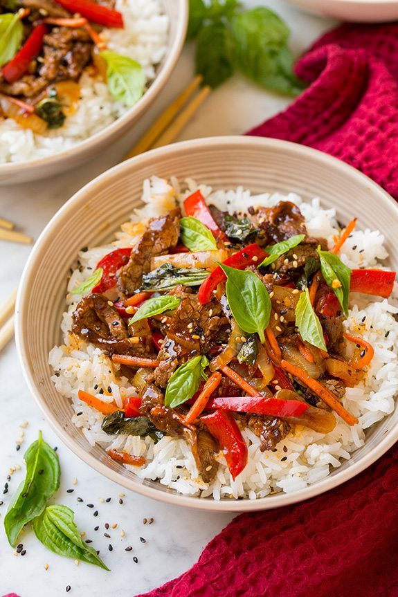Thai Basil Beef Bowls | Cooking Classy