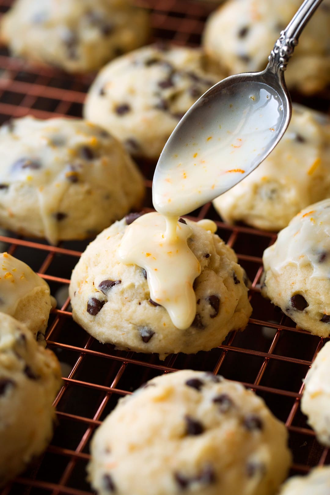 Orange Glaze Ricotta Cookies