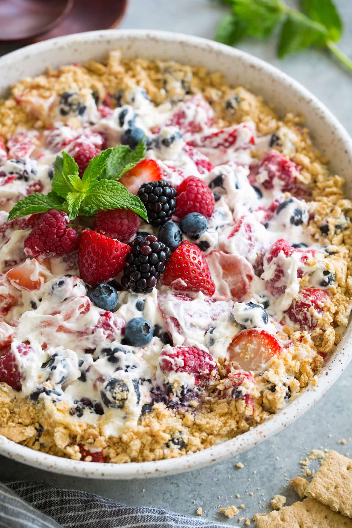 Berry Cheesecake Fruit Salad 