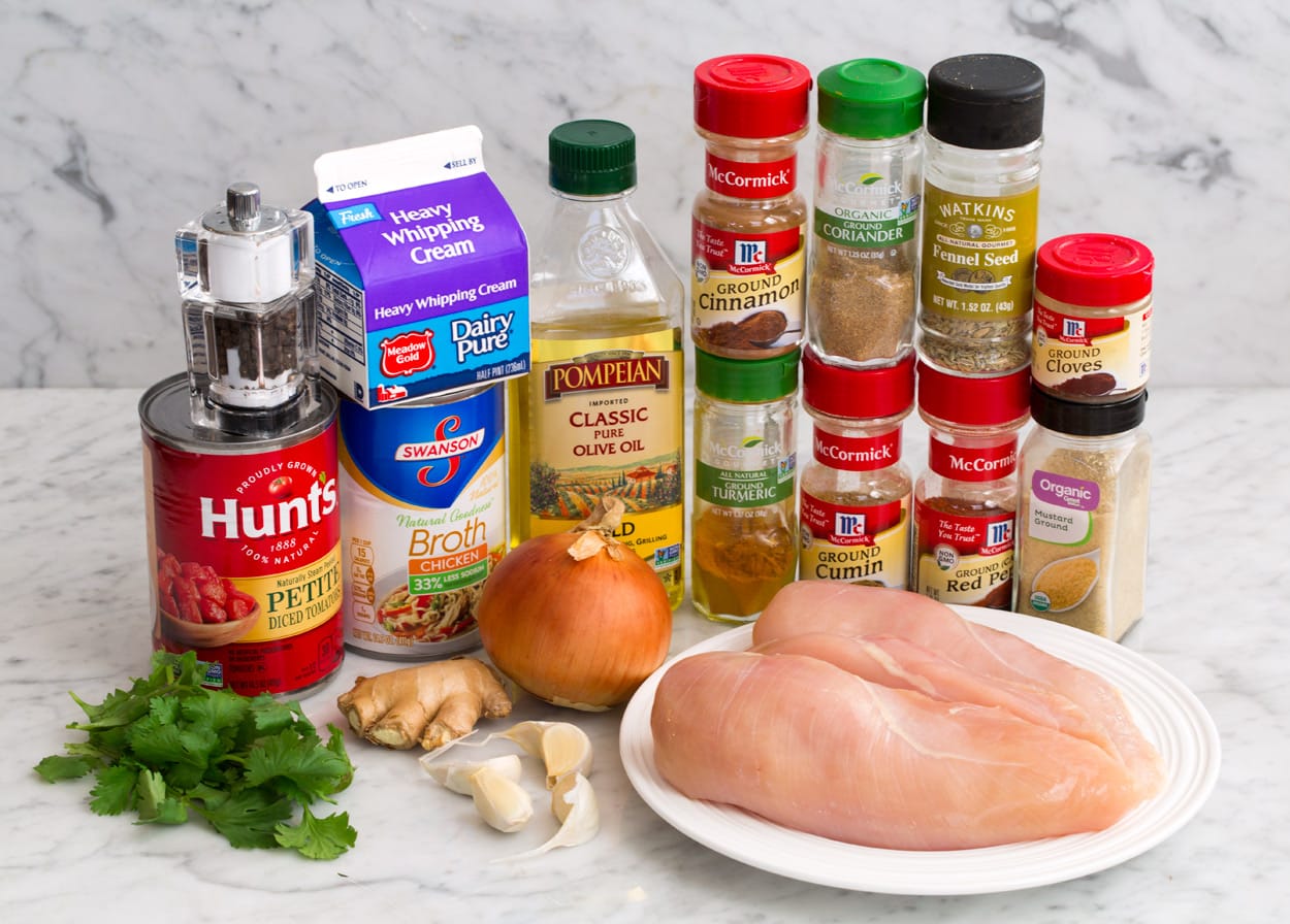 chicken curry ingredients