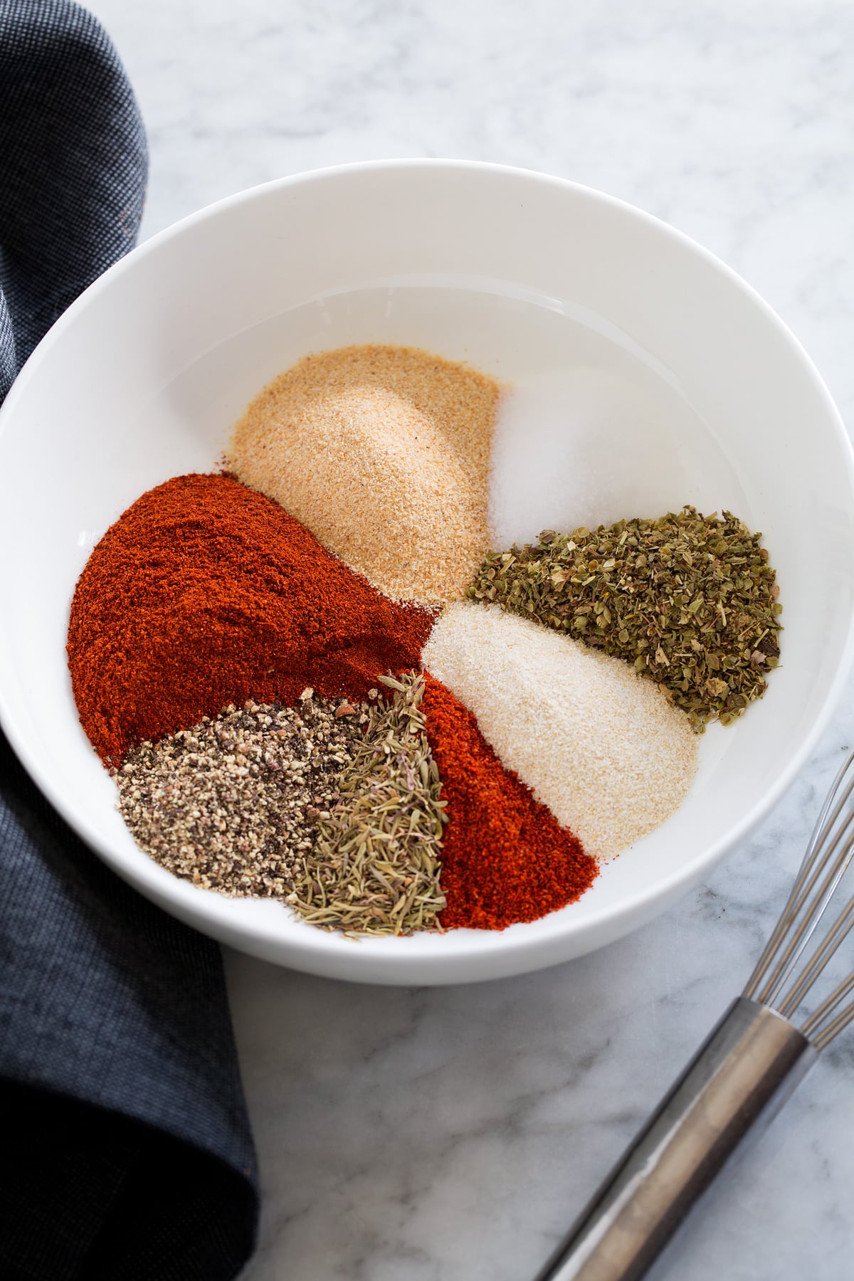 Photo: Cajun spices shown before mixing.