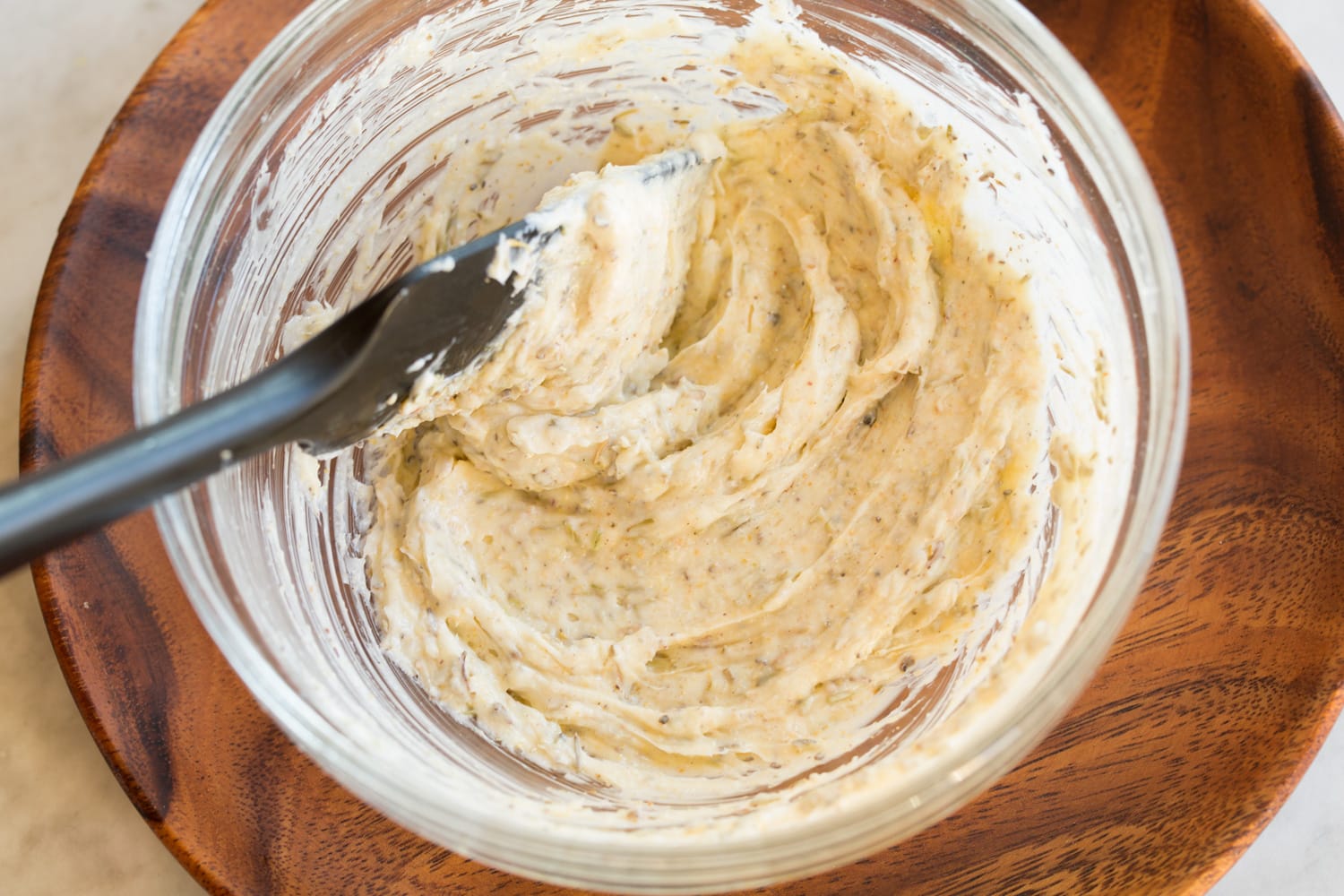 Butter mixture after mixed.