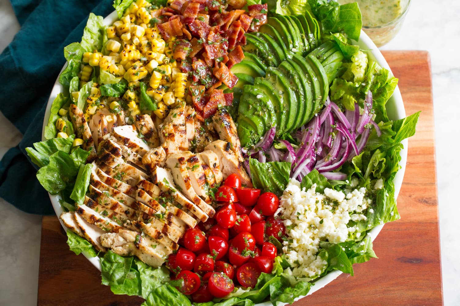 Completed salad.