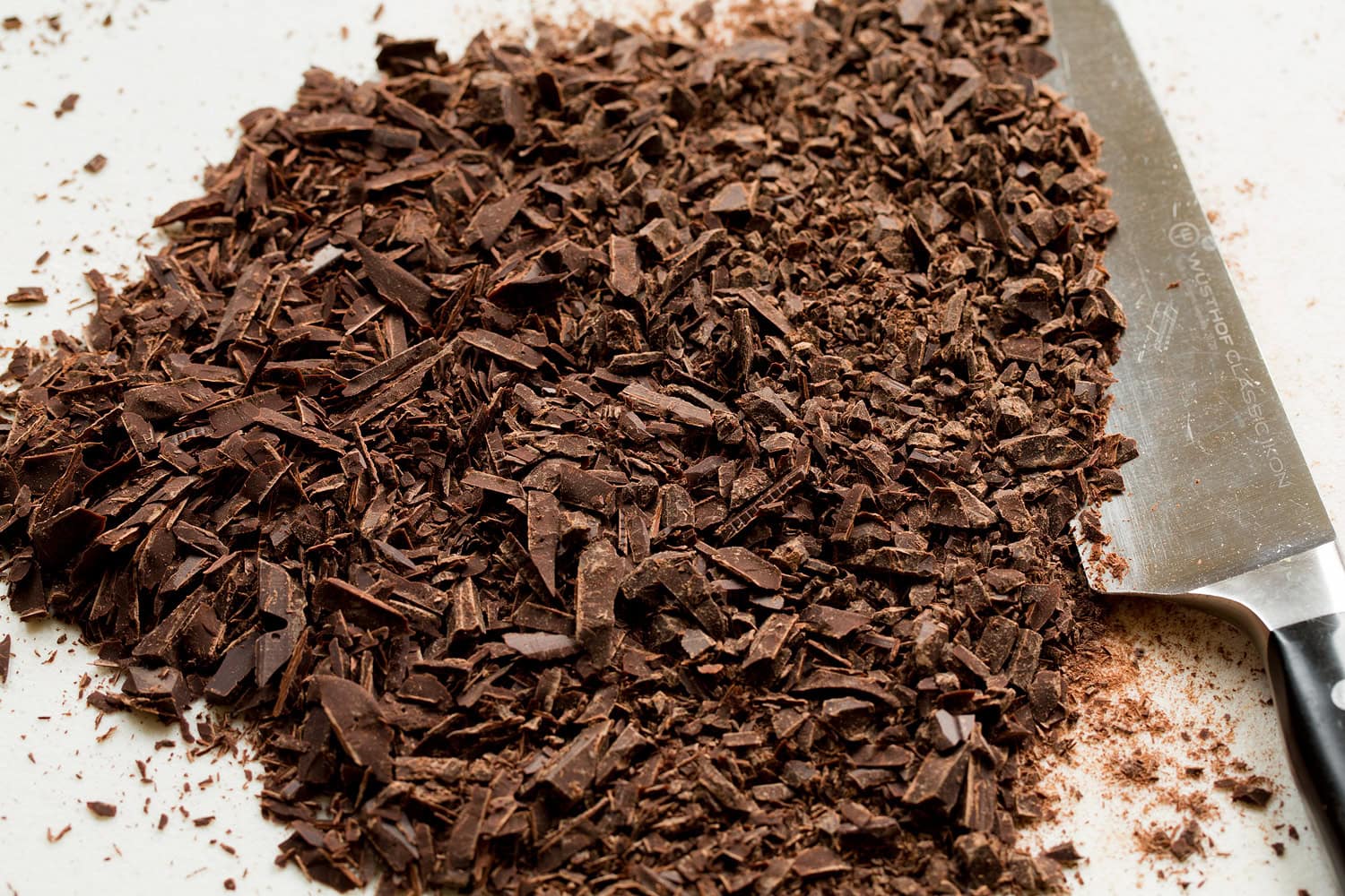 Chopped chocolate