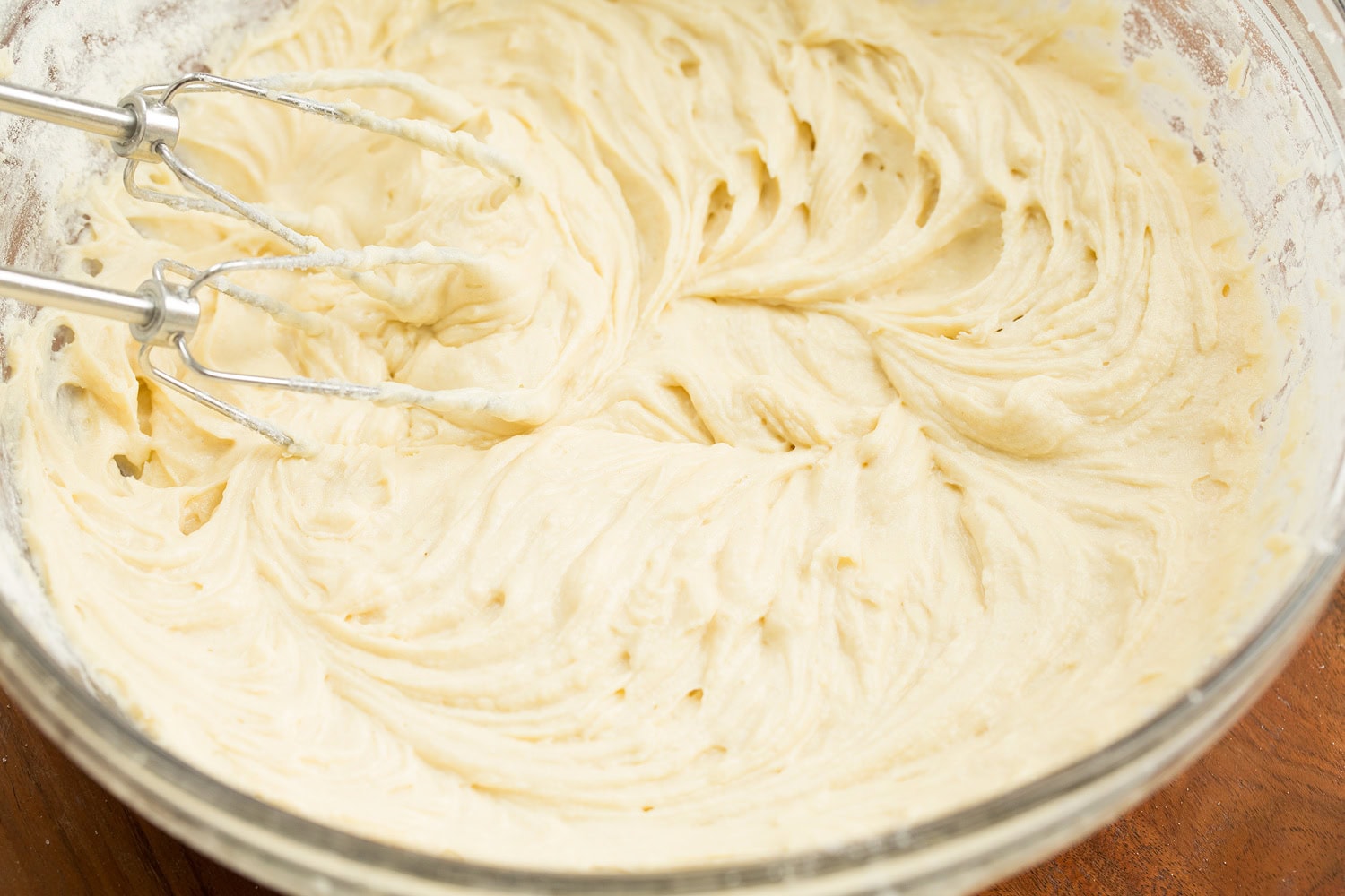 Finished vanilla cupcake batter.